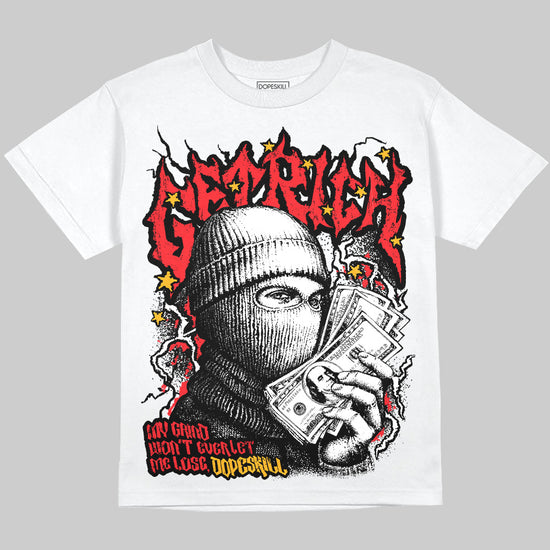 Red Sneakers DopeSkill Oversize Print T-Shirt Wealthy Graphic Streetwear