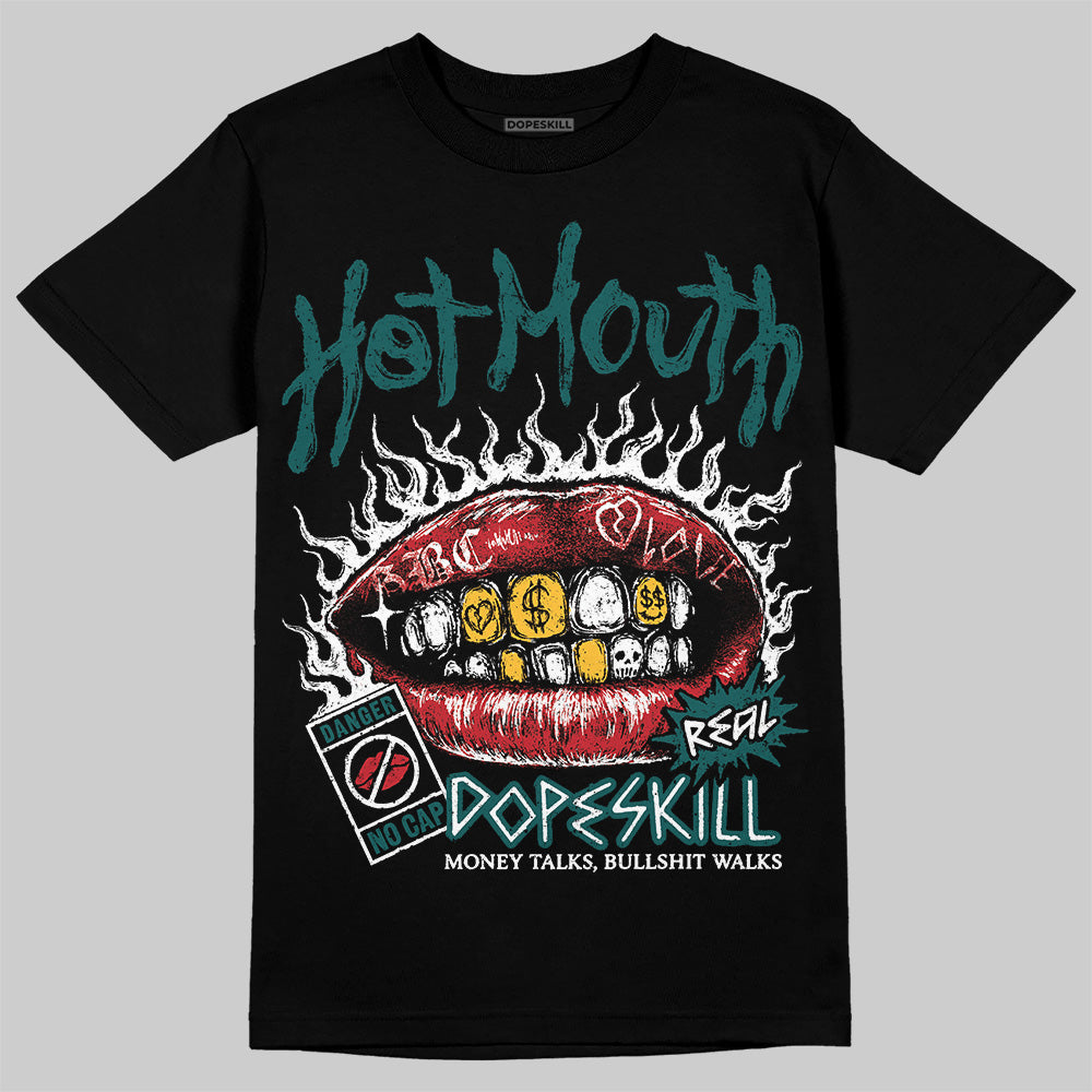 ASICS Gel-1130 'White Dark Neptune' DopeSkill T-Shirt Hot Mouth Graphic Streetwear - Black