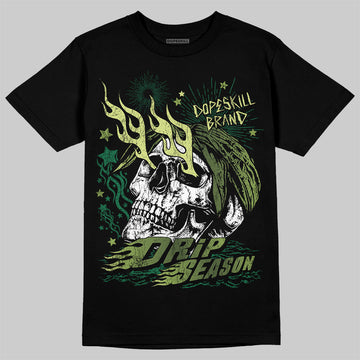 Foamposite Pro 'Pine Green' DopeSkill T-Shirt Drip Season Graphic Streetwear - Black