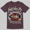 Adidas Samba OG Maroon Gold Metallic DopeSkill T-Shirt Hot Mouth Graphic Streetwear - Maroon