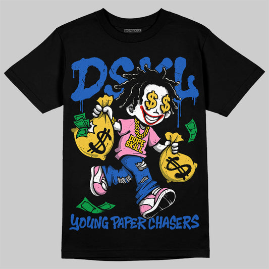 Jordan 3 Brazil DopeSkill T-Shirt Young Paper Chasers Graphic Streetwear - Black
