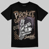 A Ma Maniére x Air Jordan 4 “Dark Mocha” DopeSkill T-Shirt Pocket Change Graphic Streetwear  Black