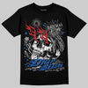 Jordan 3 "True Blue" DopeSkill T-Shirt Drip Season Graphic Streetwear - Black