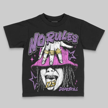 PURPLE Sneakers DopeSkill Toddler Kids T-shirt No Rules Graphic Streetwear - black