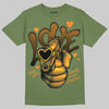 Olive Sneakers DopeSkill T-Shirt Love Shot Graphic Streetwear - Military Green