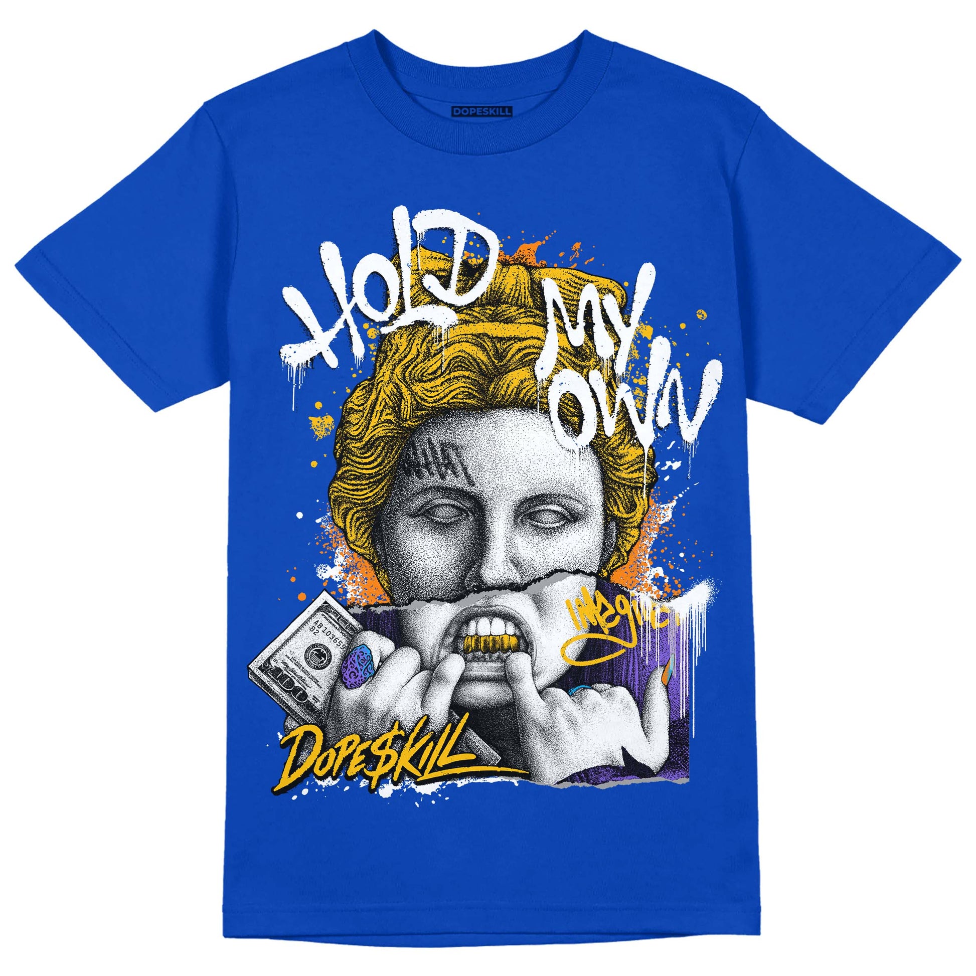 Royal Blue Sneakers DopeSkill Royal Blue T-shirt Hold My Own Graphic Streetwear