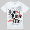 Air Foamposite One 'Triple White' DopeSkill T-Shirt You’re Lost Without Me Graphic Streetwear - White 