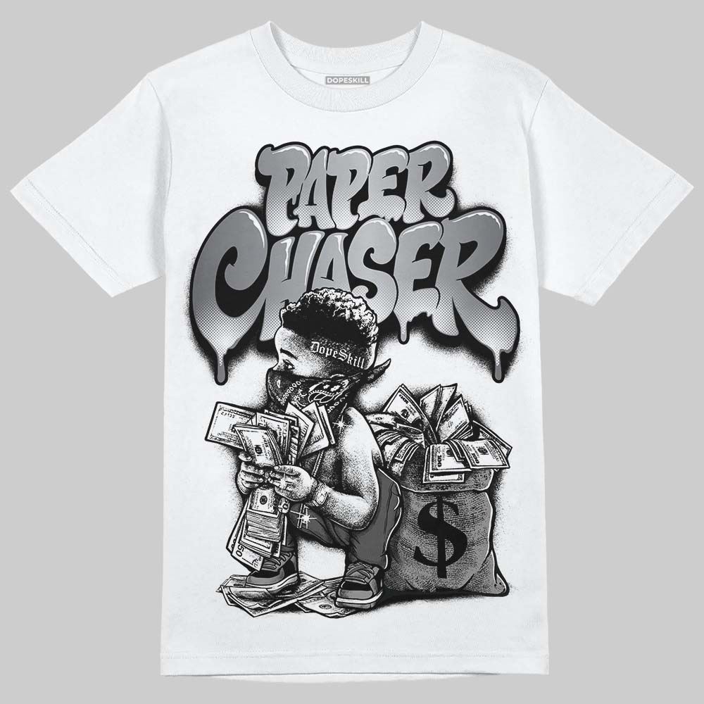 Jordan 11 TD Cleats "Patent Black" DopeSkill T-Shirt Paper Chaser Boy Graphic Streetwear - White 