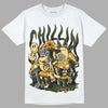 Jordan 4 Retro SE Craft Medium Olive DopeSkill T-Shirt Chillin Graphic Streetwear - White