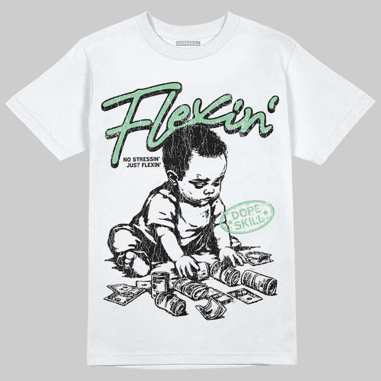 Asics Gel-Kayano 12.1 White/Menthol DopeSkill T-Shirt Flexin' Graphic Streetwear - White