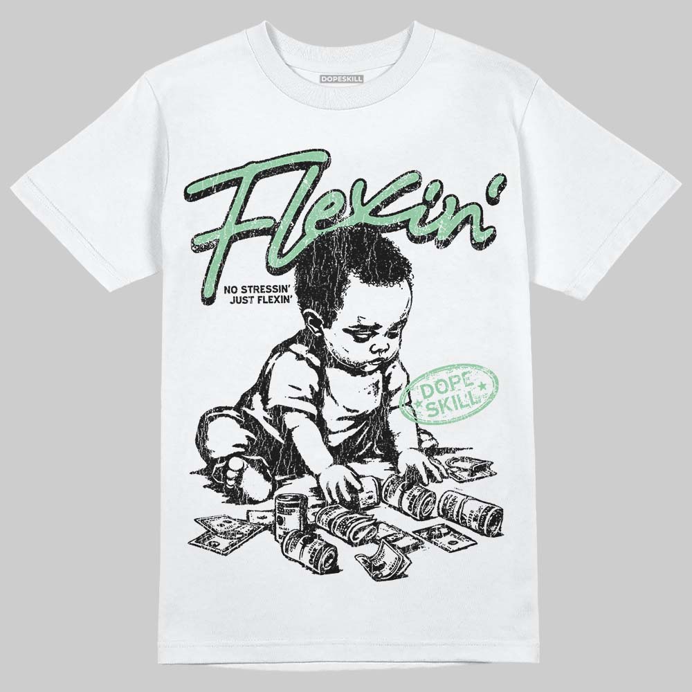 Asics Gel-Kayano 12.1 White/Menthol DopeSkill T-Shirt Flexin' Graphic Streetwear - White