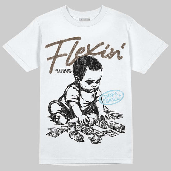 Asics Gel-Kayano 12.1 Cream/Stillwater DopeSkill T-Shirt Flexin' Graphic Streetwear - White