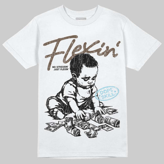 Asics Gel-Kayano 12.1 Cream/Stillwater DopeSkill T-Shirt Flexin' Graphic Streetwear - White
