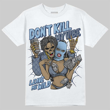 New Balance 9060 Arctic Grey DopeSkill T-Shirt Don't Kill My Vibe Graphic Streetwear - White 