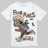 Harris Tweed x Wmns Dunk Low 'Sesame' DopeSkill T-Shirt Fear Fuels The Hustle Graphic Streetwear - White 