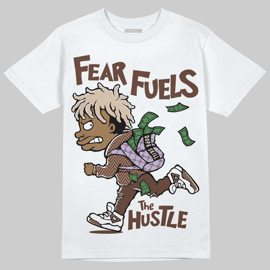 Harris Tweed x Wmns Dunk Low 'Sesame' DopeSkill T-Shirt Fear Fuels The Hustle Graphic Streetwear - White 