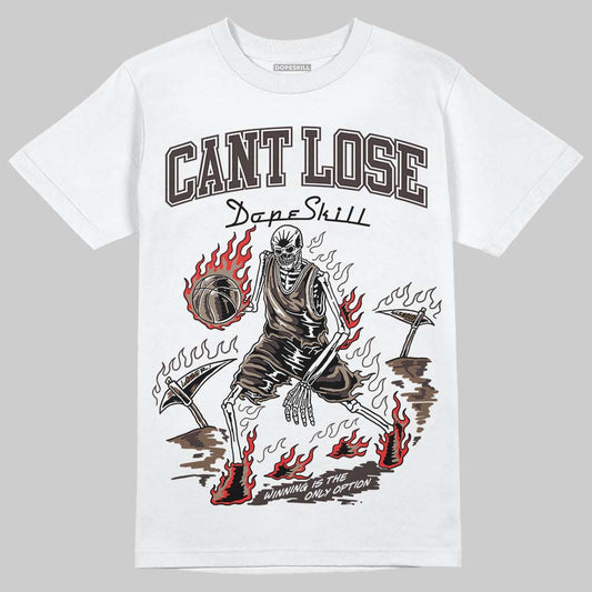 SoleFly x Air Jordan 12 Retro SP 'Cafecito/Baroque Brown' DopeSkill T-Shirt Cant Lose Graphic Streetwear - White