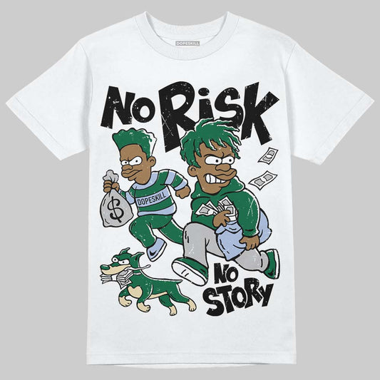 ASICS Gel-Nimbus 10.1 Invincible HTTP 404 Green DopeSkill T-Shirt No Risk No Story Graphic Streetwear - White
