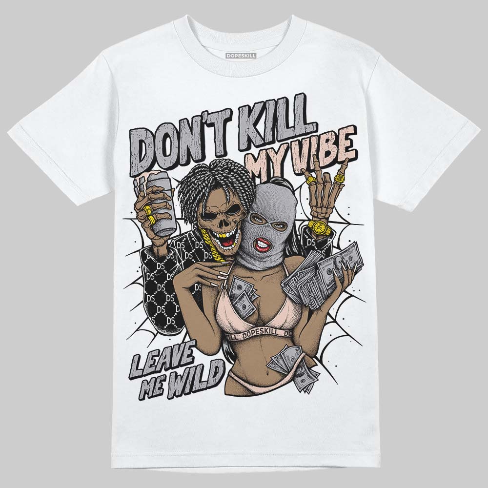 Asics Gel-1130 ‘Oyster Grey’ DopeSkill T-Shirt Don't Kill My Vibe Graphic Streetwear - White