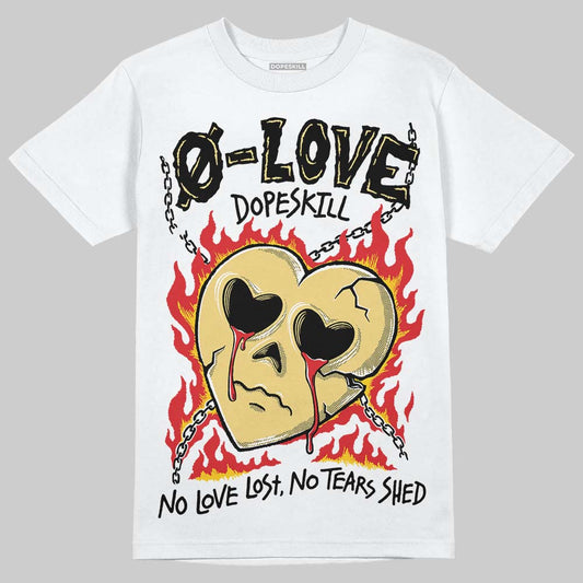 Quai 54 x Air Jordan 1 Retro Low OG Tour Yellow Black DopeSkill T-Shirt Crying Heart Graphic Streetwear - White 