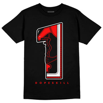 Jordan 1 Retro High OG "Satin Bred" DopeSkill T-Shirt No.1 Graphic Streetwear - Black