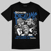 Jordan 1 Low OG “Storm Blue” DopeSkill T-Shirt Distorted Realms Graphic Streetwear - Black