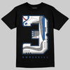 Jordan 3 "True Blue" DopeSkill T-Shirt No.3 Graphic Streetwear - Black