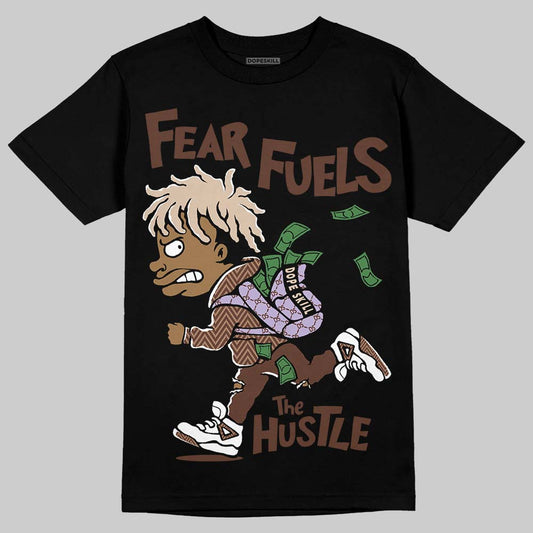 Harris Tweed x Wmns Dunk Low 'Sesame' DopeSkill T-Shirt Fear Fuels The Hustle Graphic Streetwear - Black