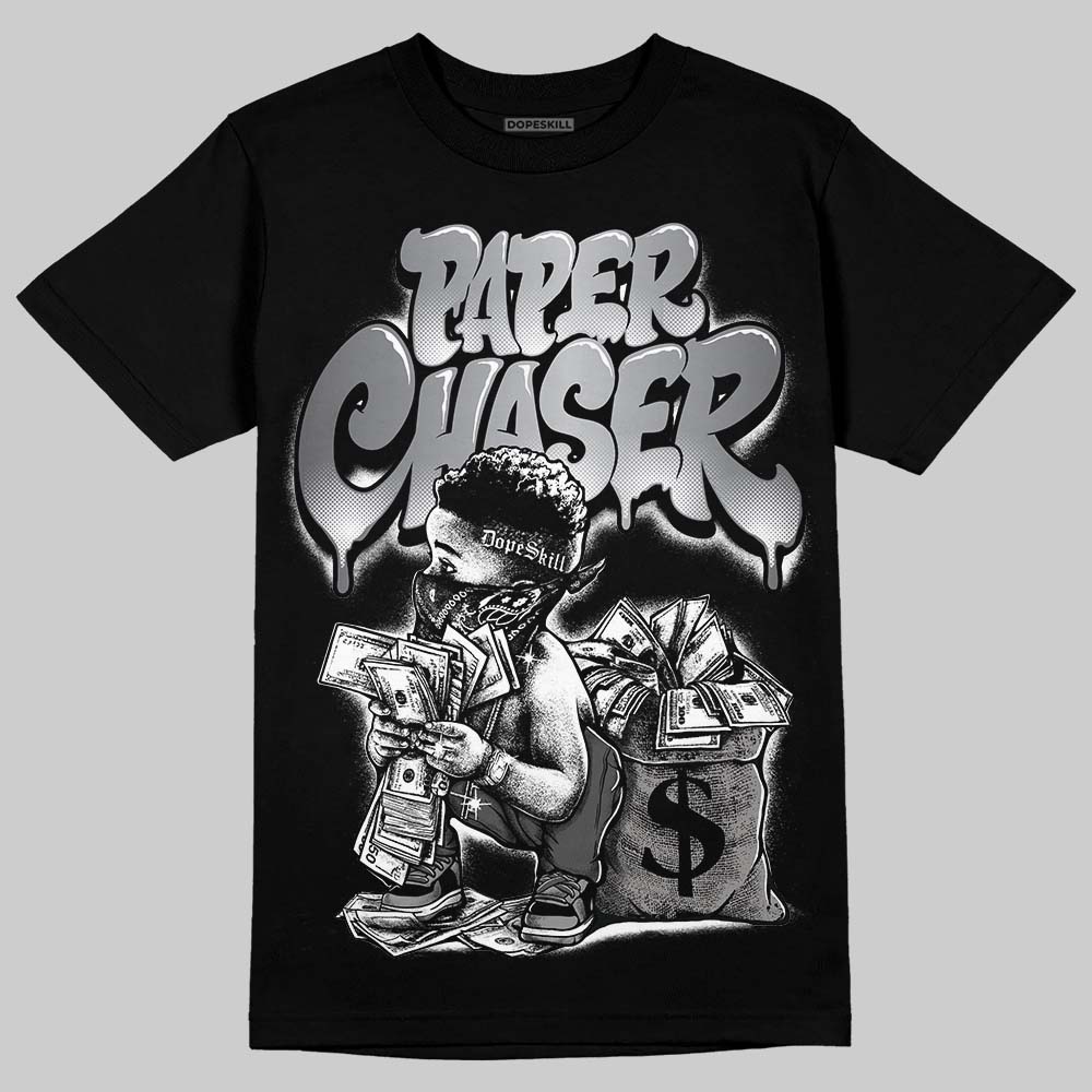 Jordan 11 TD Cleats "Patent Black" DopeSkill T-Shirt Paper Chaser Boy Graphic Streetwear - black