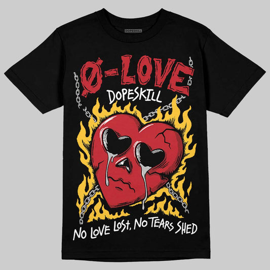 Jordan 14 Retro Ferrari (2025) DopeSkill T-Shirt Crying Heart Graphic Streetwear  Black