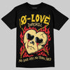 Quai 54 x Air Jordan 1 Retro Low OG Tour Yellow Black DopeSkill T-Shirt Crying Heart Graphic Streetwear - Black