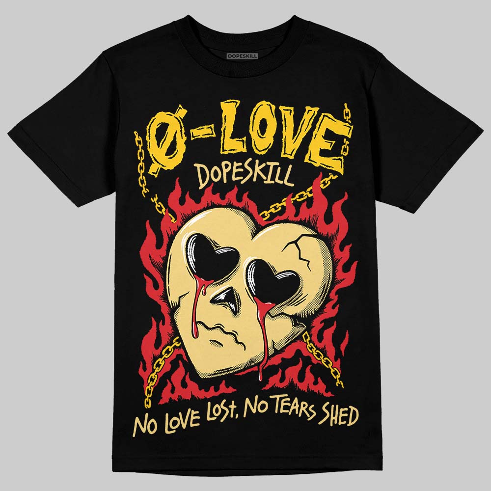 Quai 54 x Air Jordan 1 Retro Low OG Tour Yellow Black DopeSkill T-Shirt Crying Heart Graphic Streetwear - Black