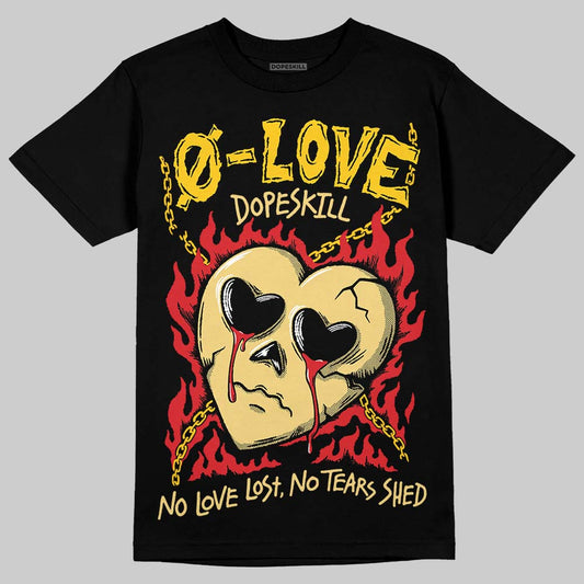 Quai 54 x Air Jordan 1 Retro Low OG Tour Yellow Black DopeSkill T-Shirt Crying Heart Graphic Streetwear - Black