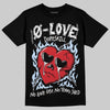 Jordan 5 Retro OG Black Metallic Reimagined DopeSkill T-Shirt Crying Heart Graphic Streetwear - Black