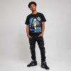 Black University Blue 5s DopeSkill T-Shirt NPC Graphic
