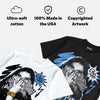 Black University Blue 5s DopeSkill T-Shirt NPC Graphic