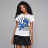 “True Blue” 3s DopeSkill T-Shirt Out Here Being Cute Graphic