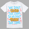 Jordan 1 Mid GS 'Six Championships' DopeSkill T-Shirt Grind Shine Graphic Streetwear - White