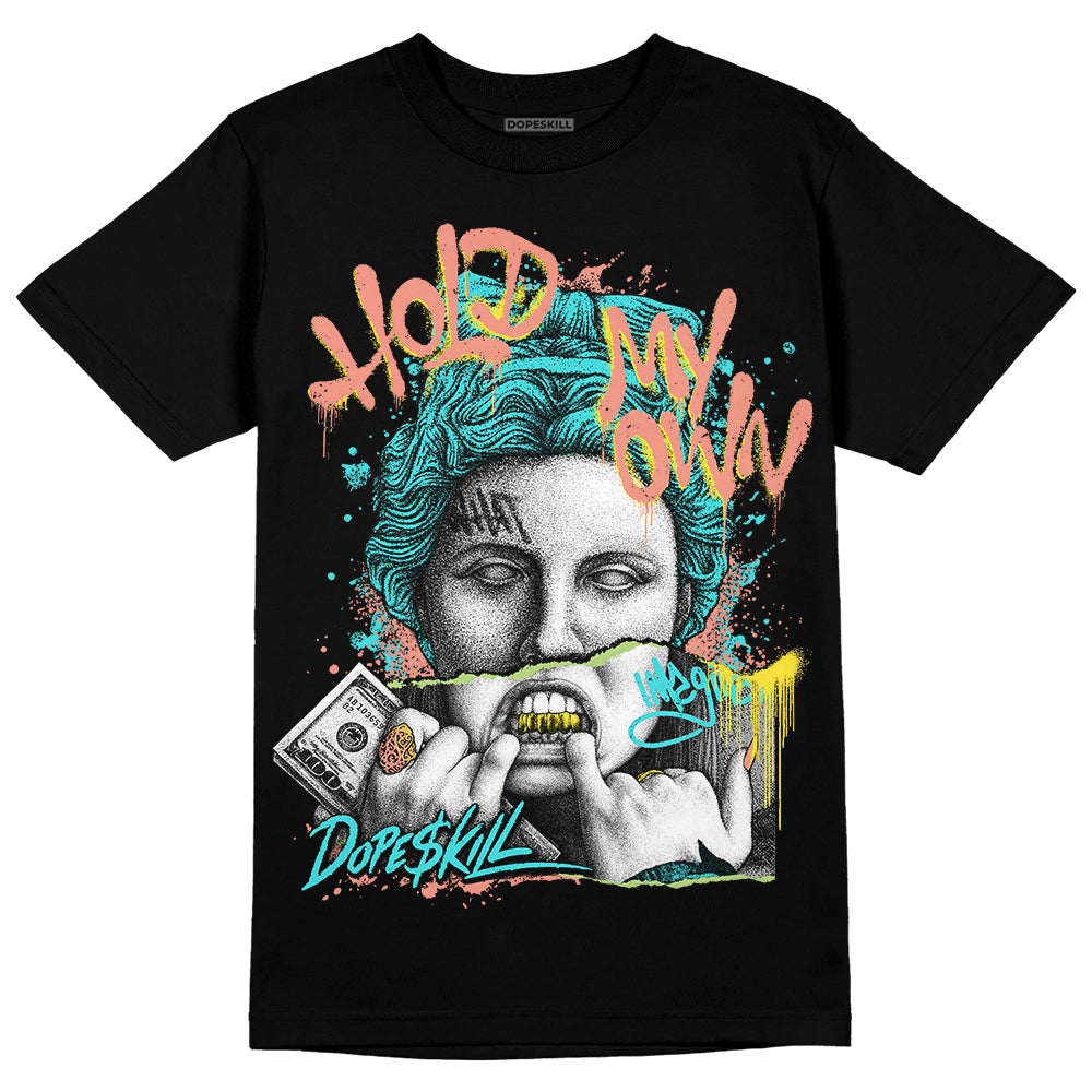 New Balance 9060 “Cyan Burst” DopeSkill T-Shirt Hold My Own Graphic Streetwear - Black