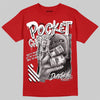 Jordan 4 Toro Bravo DopeSkill T-Shirt Pocket Change Graphic Streetwear - Red