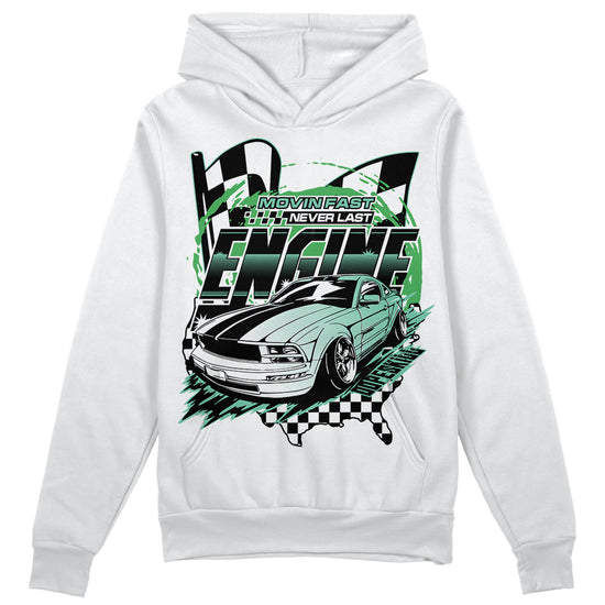 Jordan 1 High OG Green Glow DopeSkill Hoodie Sweatshirt ENGINE Tshirt Graphic Streetwear - White 