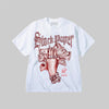 Red Sneakers DopeSkill Premium T-Shirt Stack Paper Graphic Streetwear - WHite