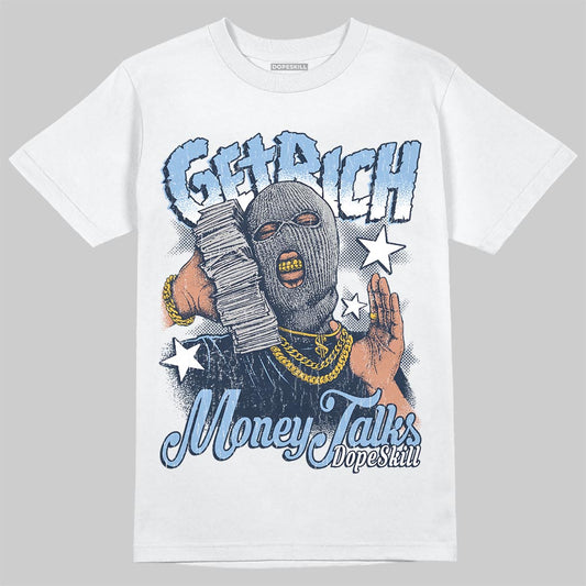 Asics Gel-Cumulus 16 Wash/Independence Blue DopeSkill T-Shirt Get Rich Graphic Streetwear - White 