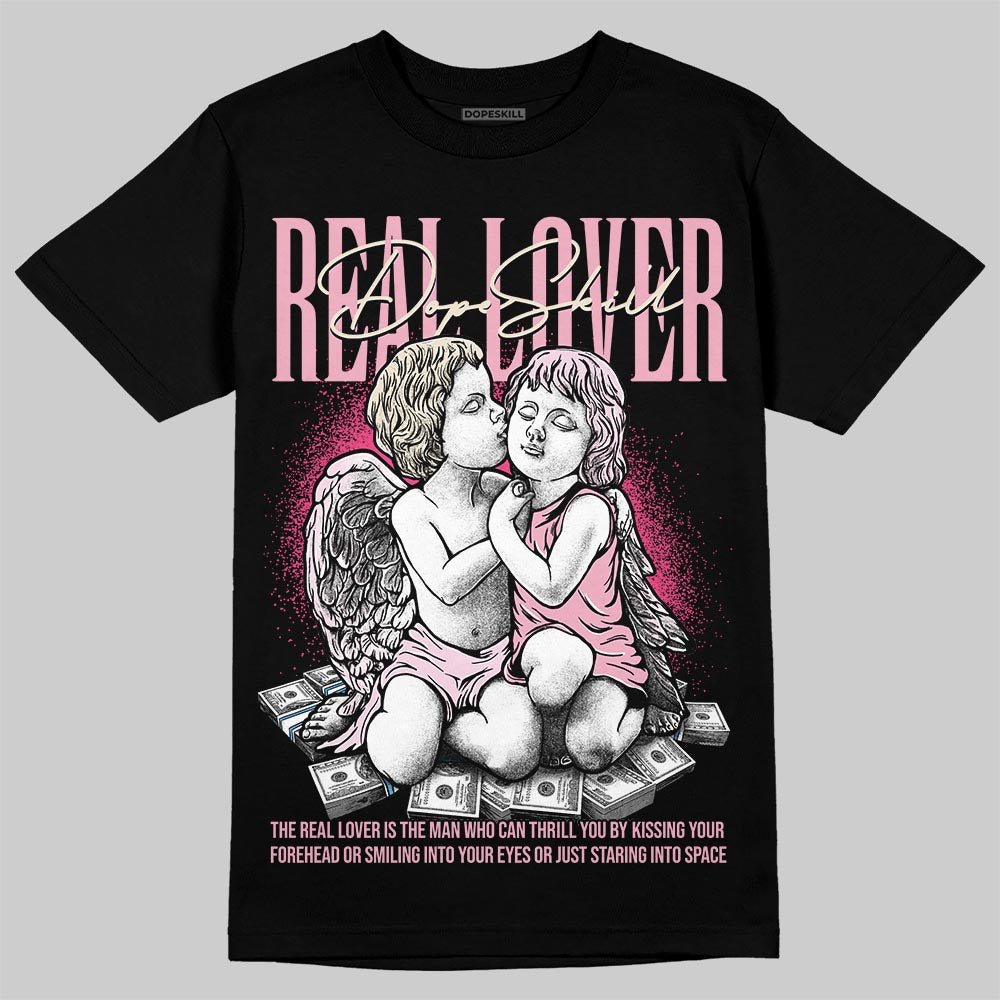 Jordan 4 "Iced Carmine" DopeSkill T-Shirt Real Lover Graphic Streetwear - Black