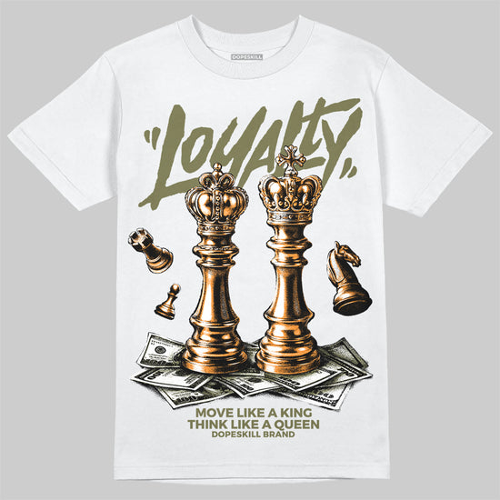 Olive Sneakers DopeSkill T-Shirt Loyalty Graphic Streetwear - White