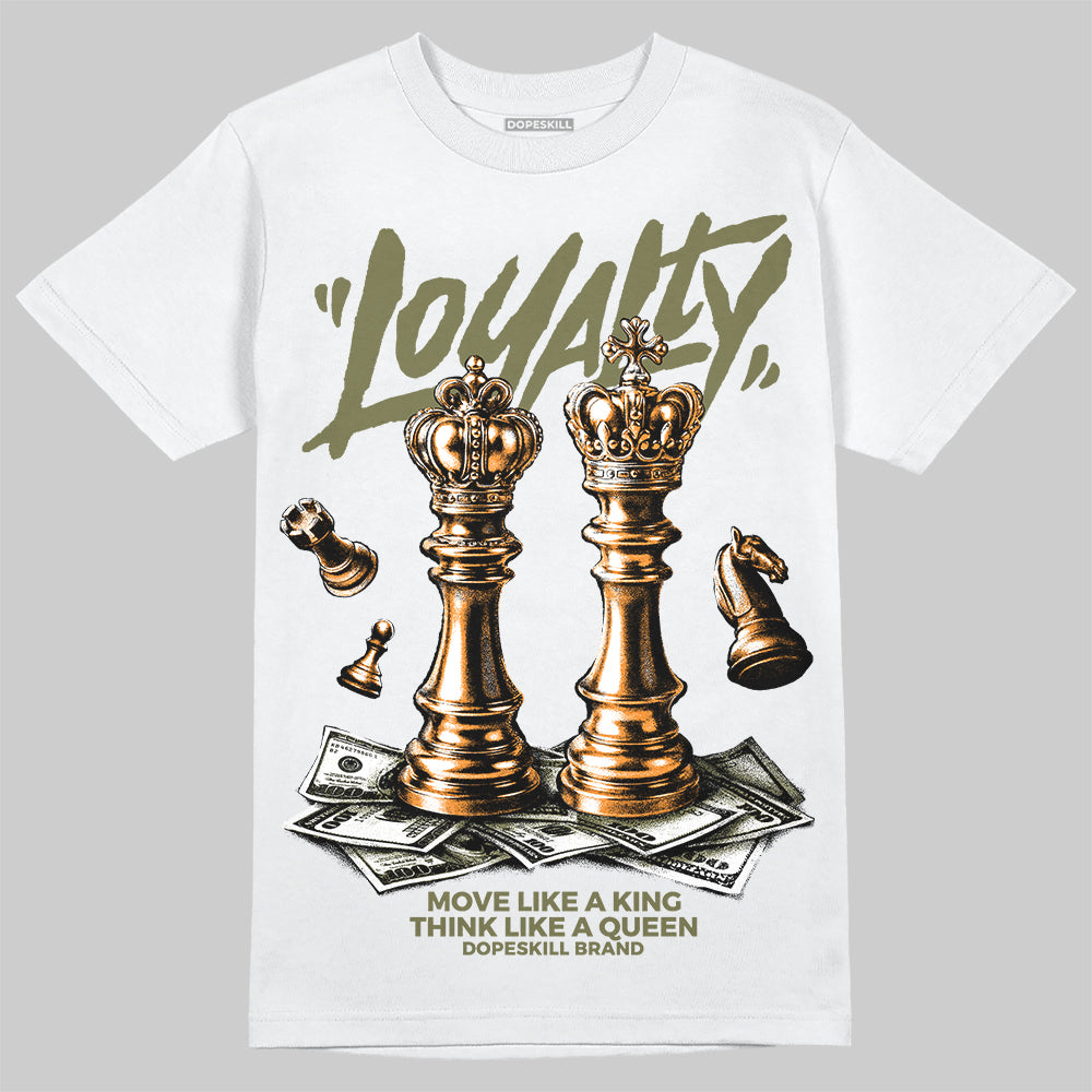 Olive Sneakers DopeSkill T-Shirt Loyalty Graphic Streetwear - White