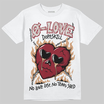 Adidas SAMBA OG ‘Collegiate Burgundy’ DopeSkill T-Shirt Crying Heart Graphic Streetwear - White