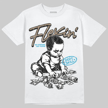 Jordan 3 GS “We Outside” DopeSkill T-Shirt Flexin' Graphic Streetwear - White