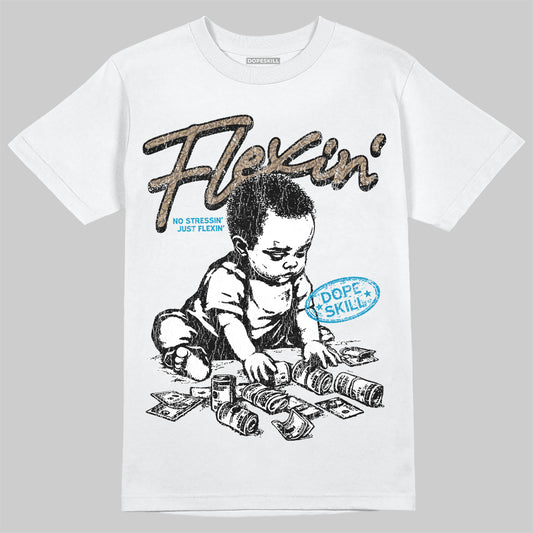 Jordan 3 GS “We Outside” DopeSkill T-Shirt Flexin' Graphic Streetwear - White