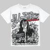 Jordan 4 OG “White Cement” Oversize Print 'No Money No Lust' DopeSkill Graphic T-shirt Streetwear - White